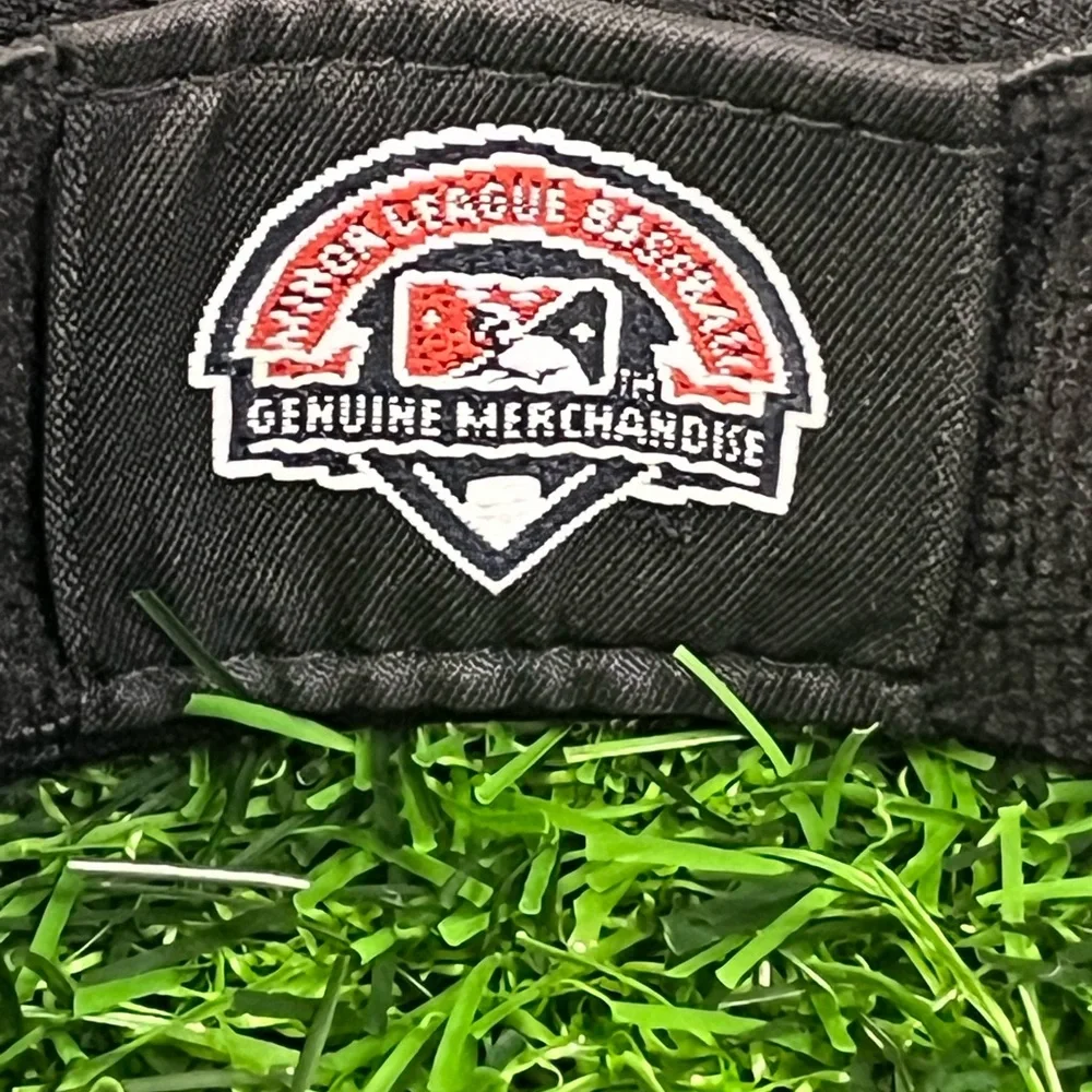 Embroidered New Era Albuquerque Isotopes Black and Red Hat Clean-Up Visor - Picture 11 of 15